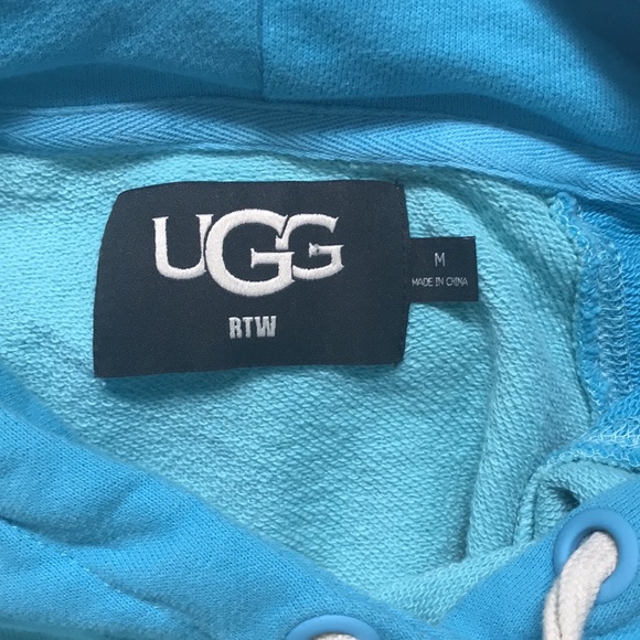 Ugg Crop Hoodie Turquoise Blue - Picture 5 of 8